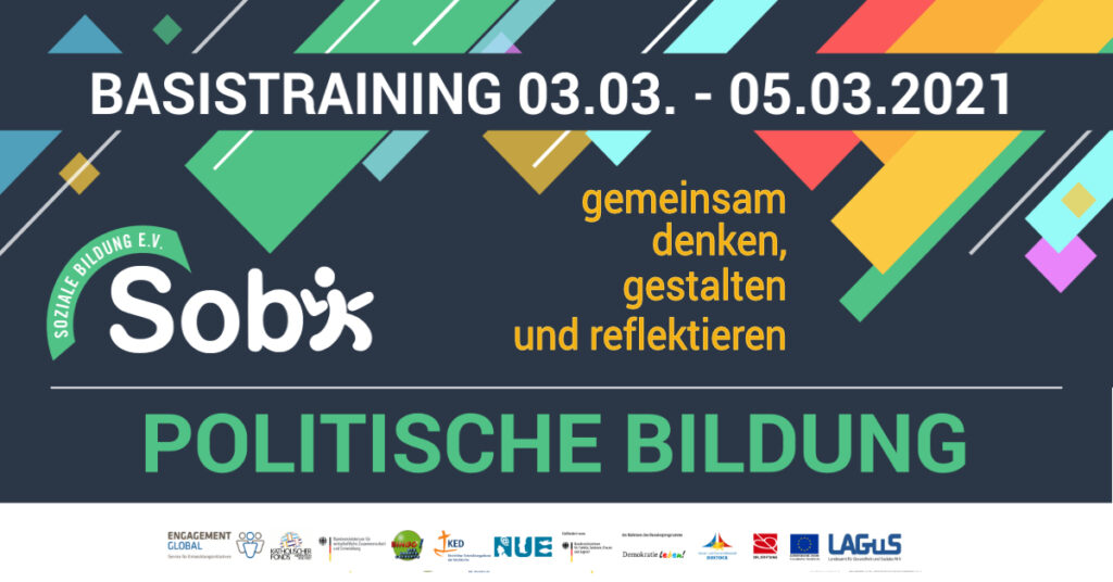 Basistraining Politische Bildung 3. bis 5. März 2021