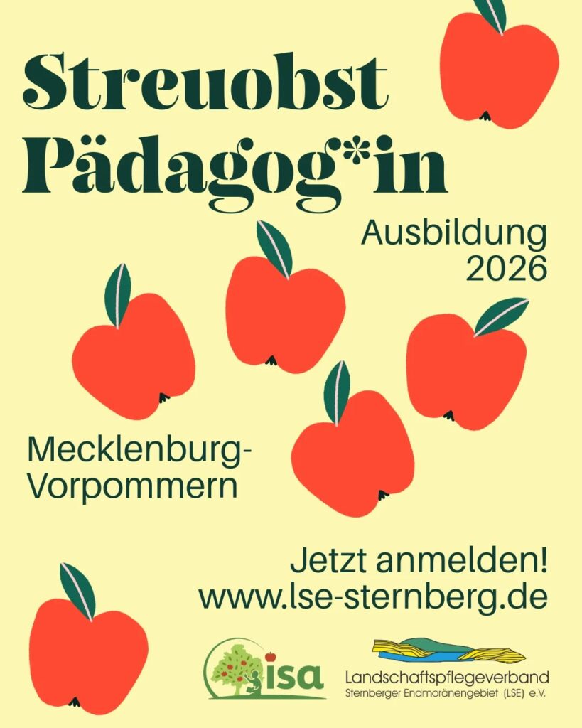 Ausbildung zum/zur geprüften Streuobstpädagogen/Streuobstpädagogin 2026 im MV
